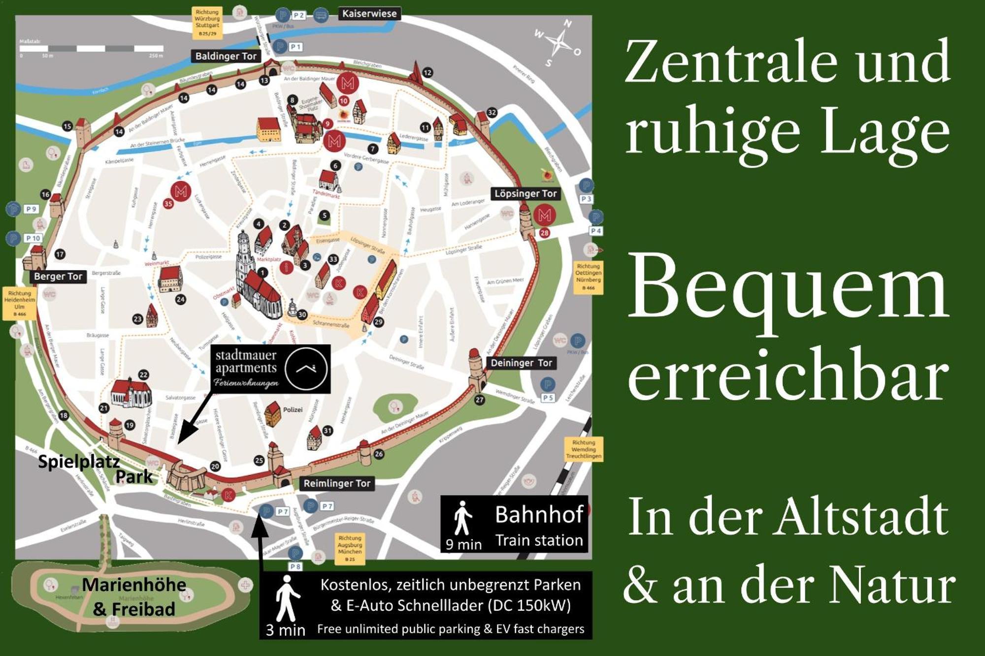 Stadtmauer - Neue Helle Direkt An Der Historischen Stadtmauer Apartment *